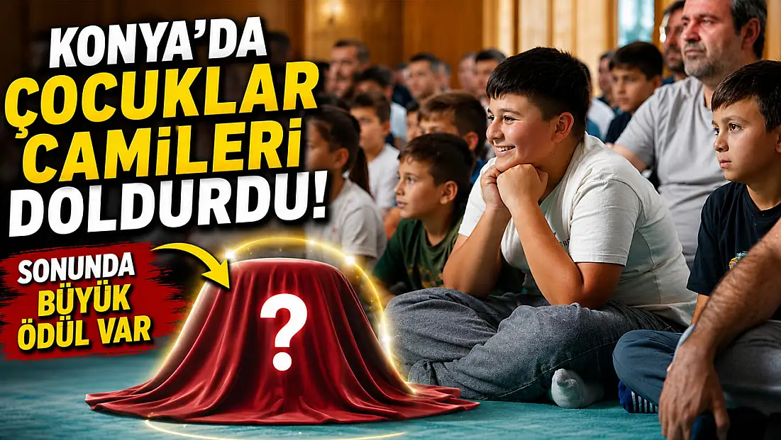 Konya'da binlerce çocuk aynı hedef için camilerde buluştu