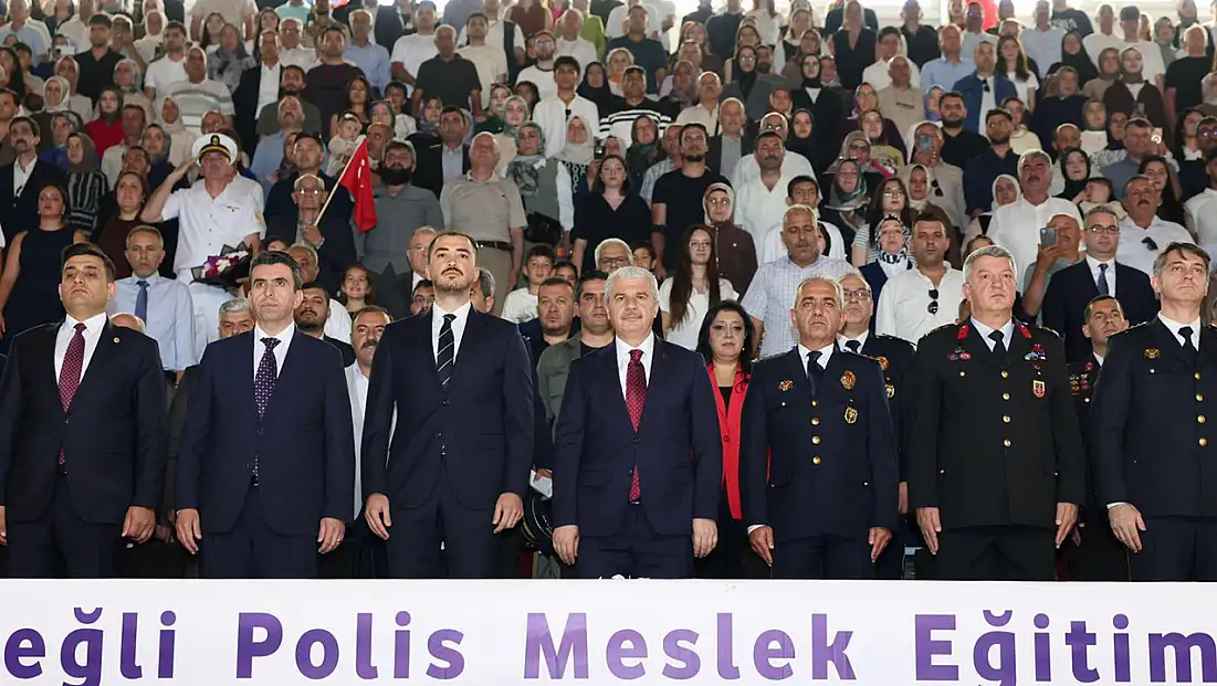 Konya'da gurur tablosu: 169 genç polis adayı kep attı