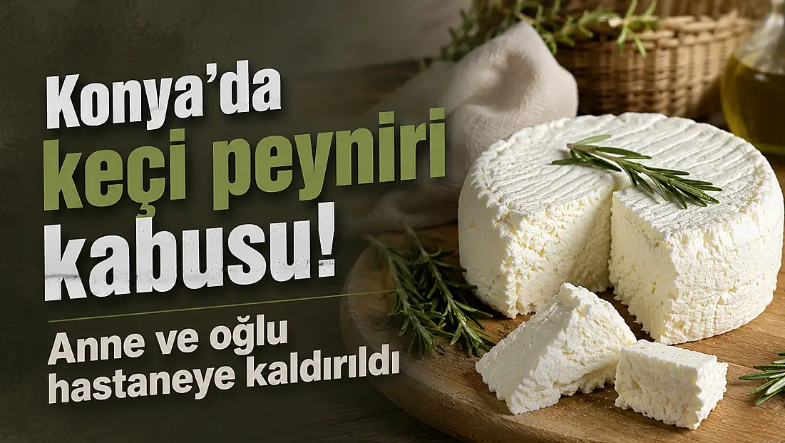 Konya'da keçi peyniri kabusu! Anne ve oğlu hastaneye kaldırıldı
