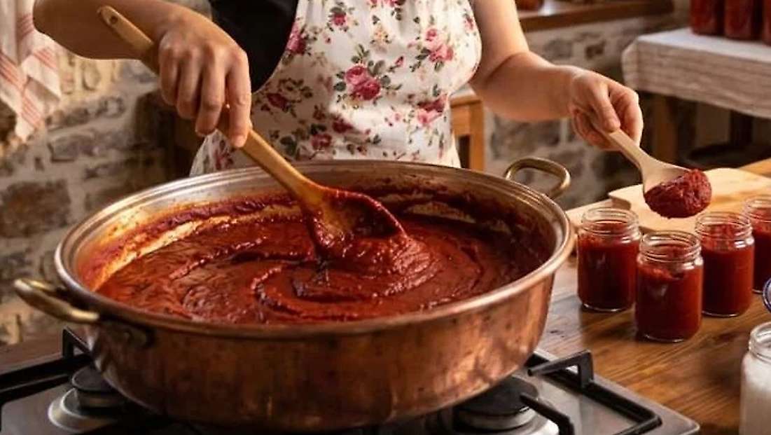 Konya'da kışlık salça mesaisi başladı, peki biberi nereden geliyor?