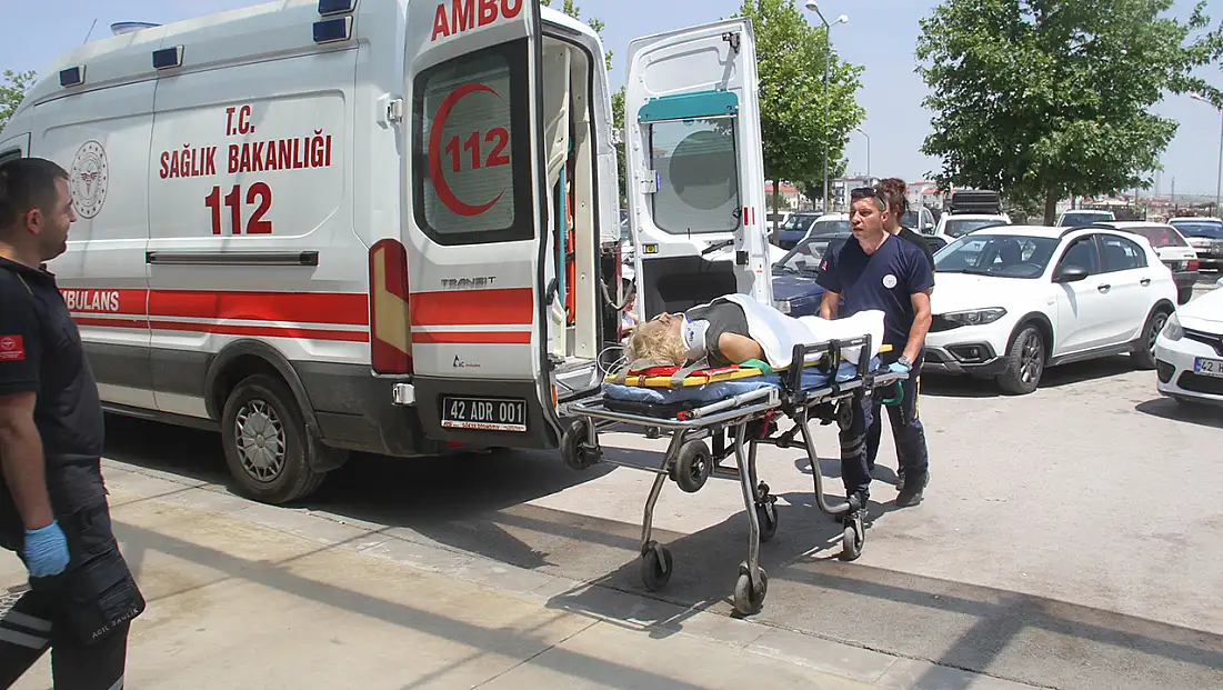 Konya'da korkutan kaza! Otomobil şarampole savruldu