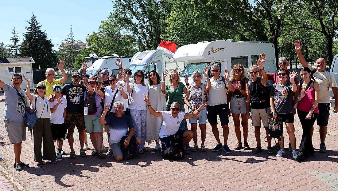 Konya'daki park karavan tutkunlarının uğrak noktası oldu