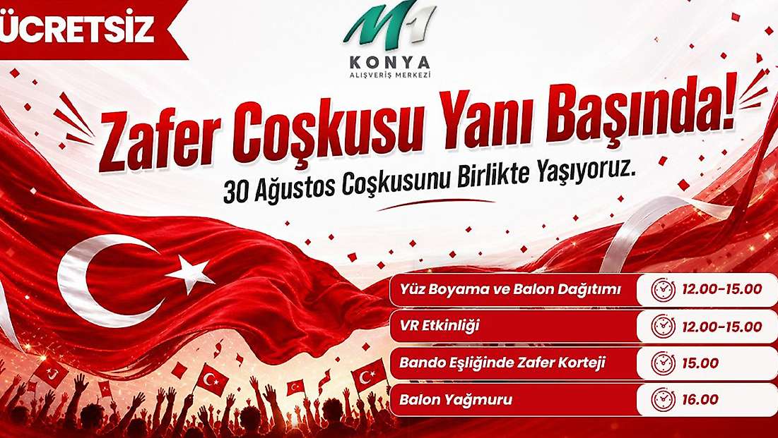 M1 Konya'da 30 Ağustos coşkusu
