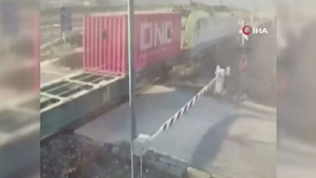 Pozantı'daki tren kazasının güvenlik kamerası görüntüleri ortaya çıktı!