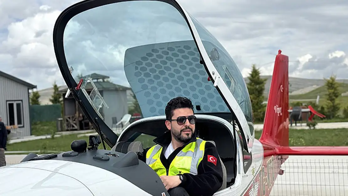 Konya'da obruğu gökyüzünden anlattı