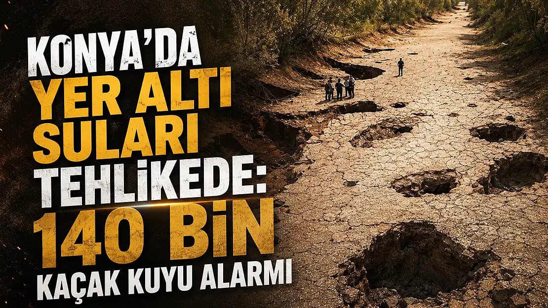 Konya'da yer altı suları tehlikede: 140 bin kaçak kuyu alarmı