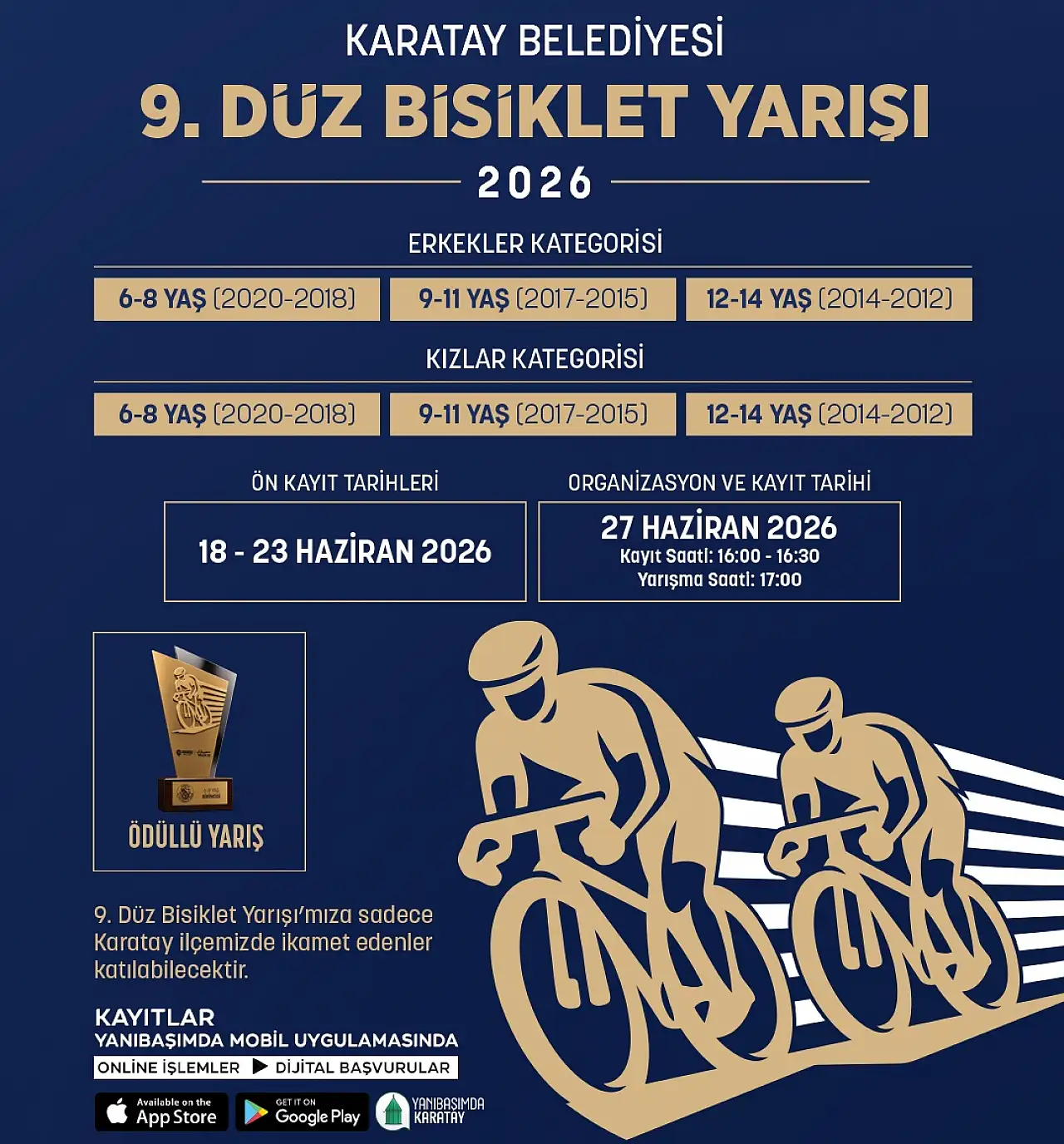 Konya'da bisikletseverler Karatay'da buluşacak