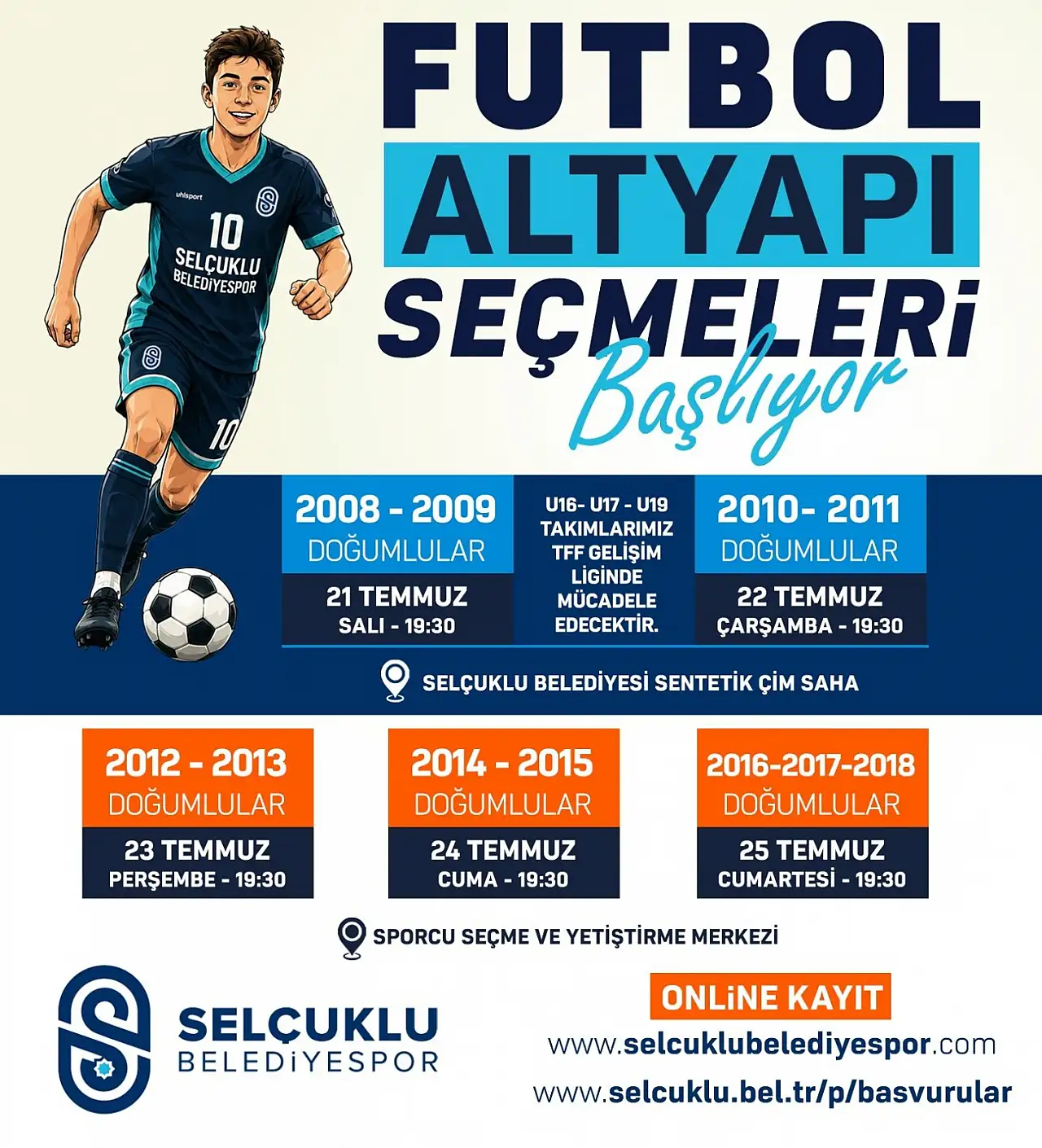 Konya Selçuklu yeni yetenekler peşinde