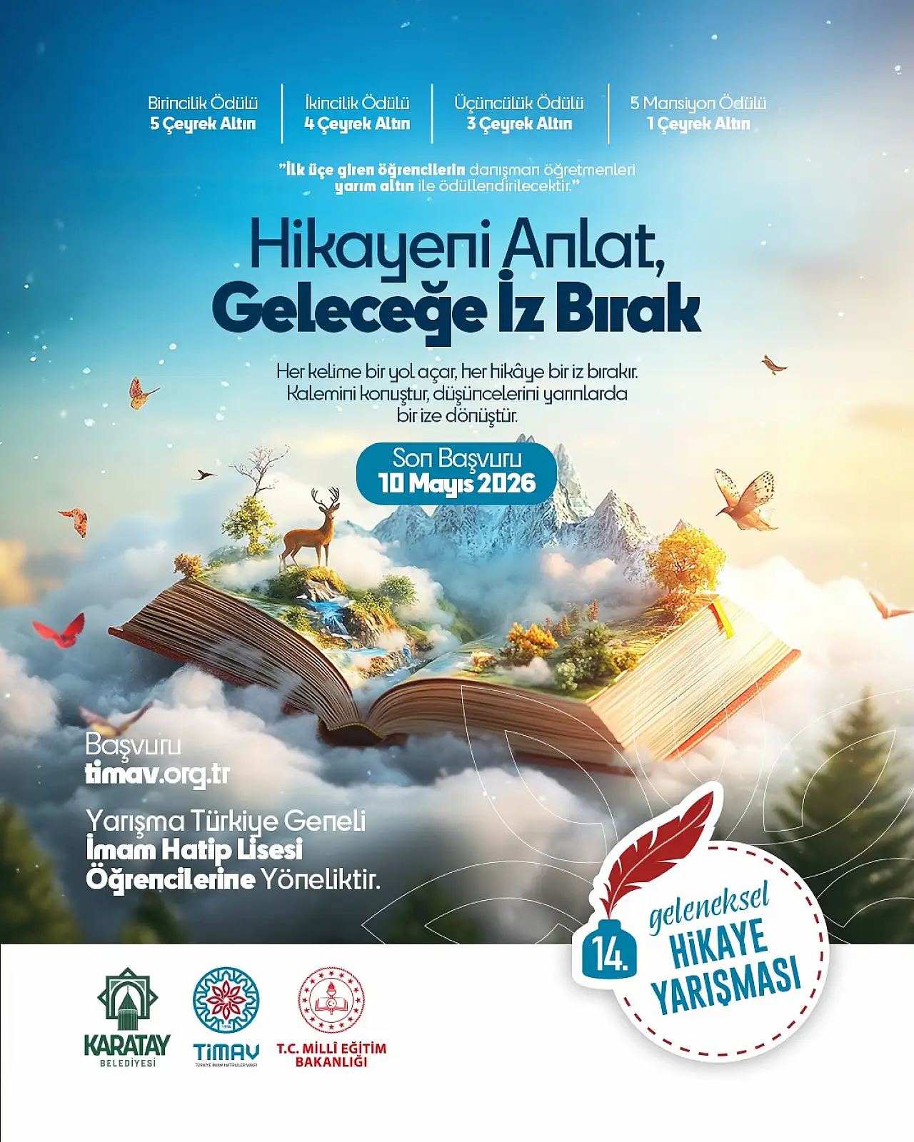 Hikaye yaz, altın kazan: 14. Geleneksel Yarışma başladı
