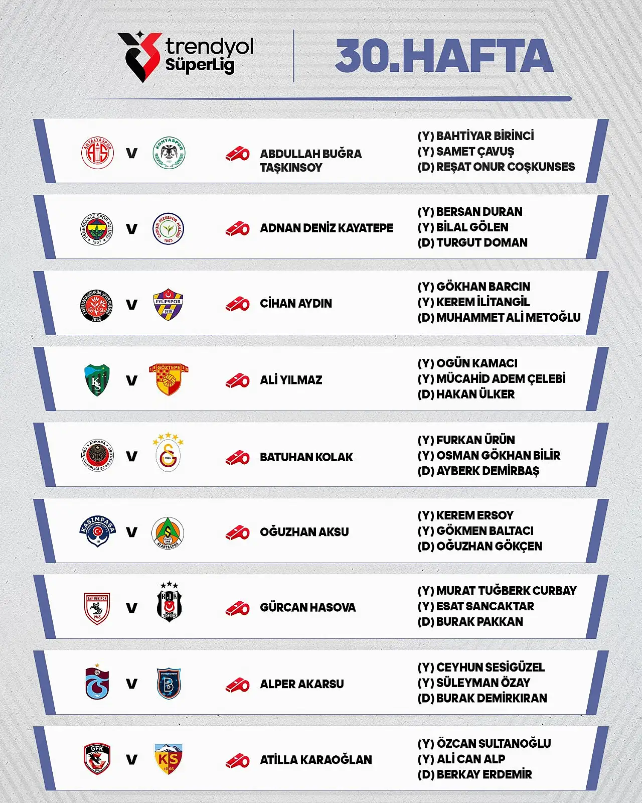 Antalyaspor-Konyaspor maçının hakemi açıklandı