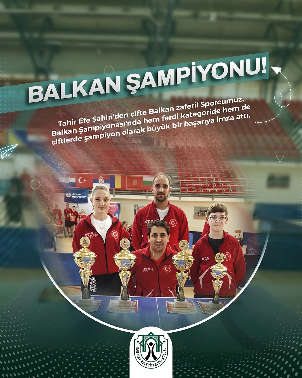 Karataylı sporcu Balkan şampiyonu oldu