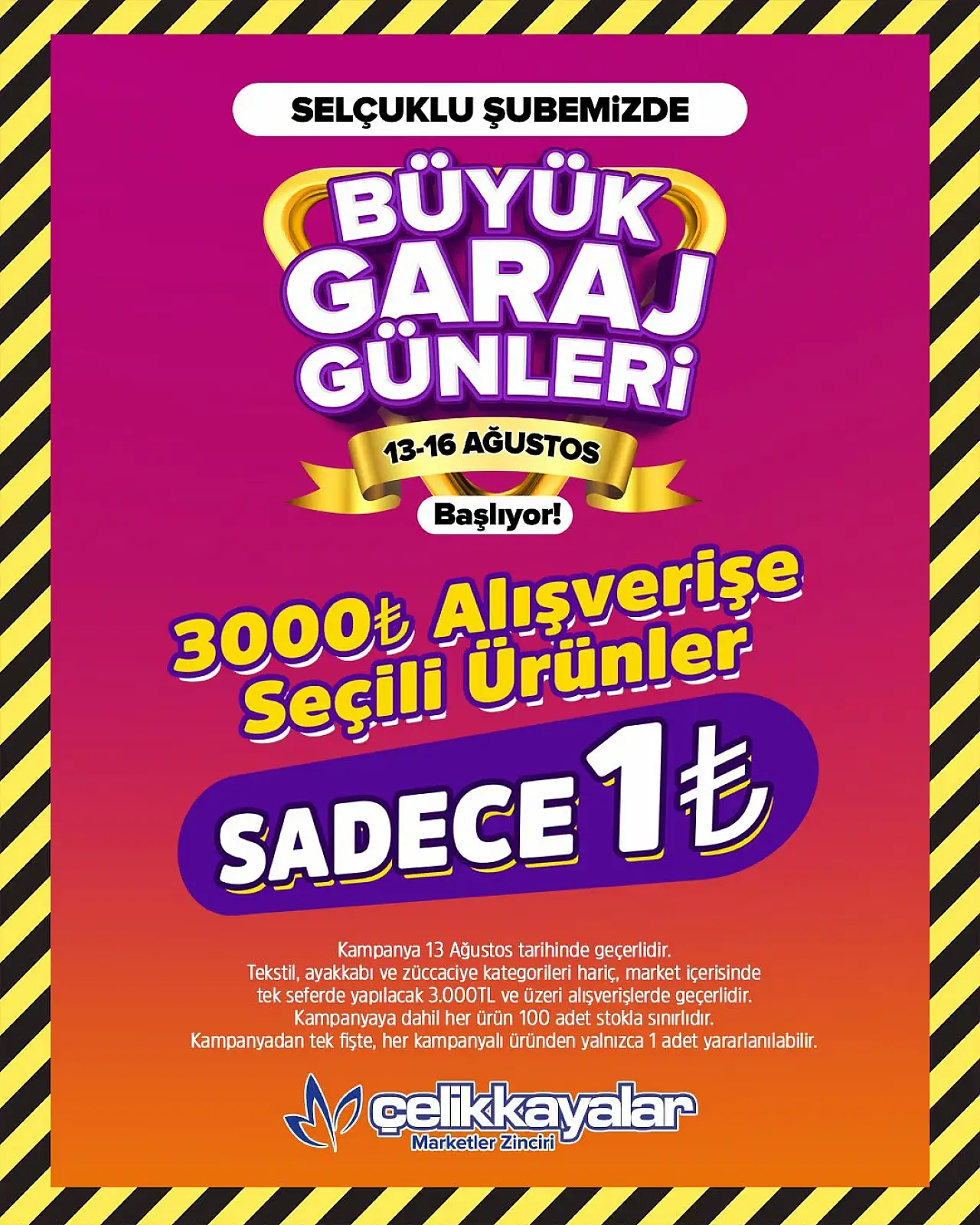Çelikkayalar'dan Konyalılara dev fırsat!