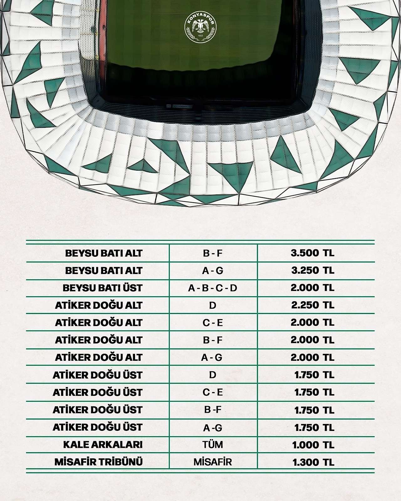 Konyaspor-Galatasaray maçı biletleri ne kadar?
