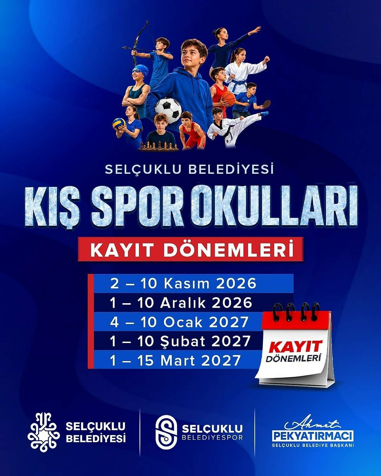 Selçuklu Belediyespor'da ek kayıt zamanı
