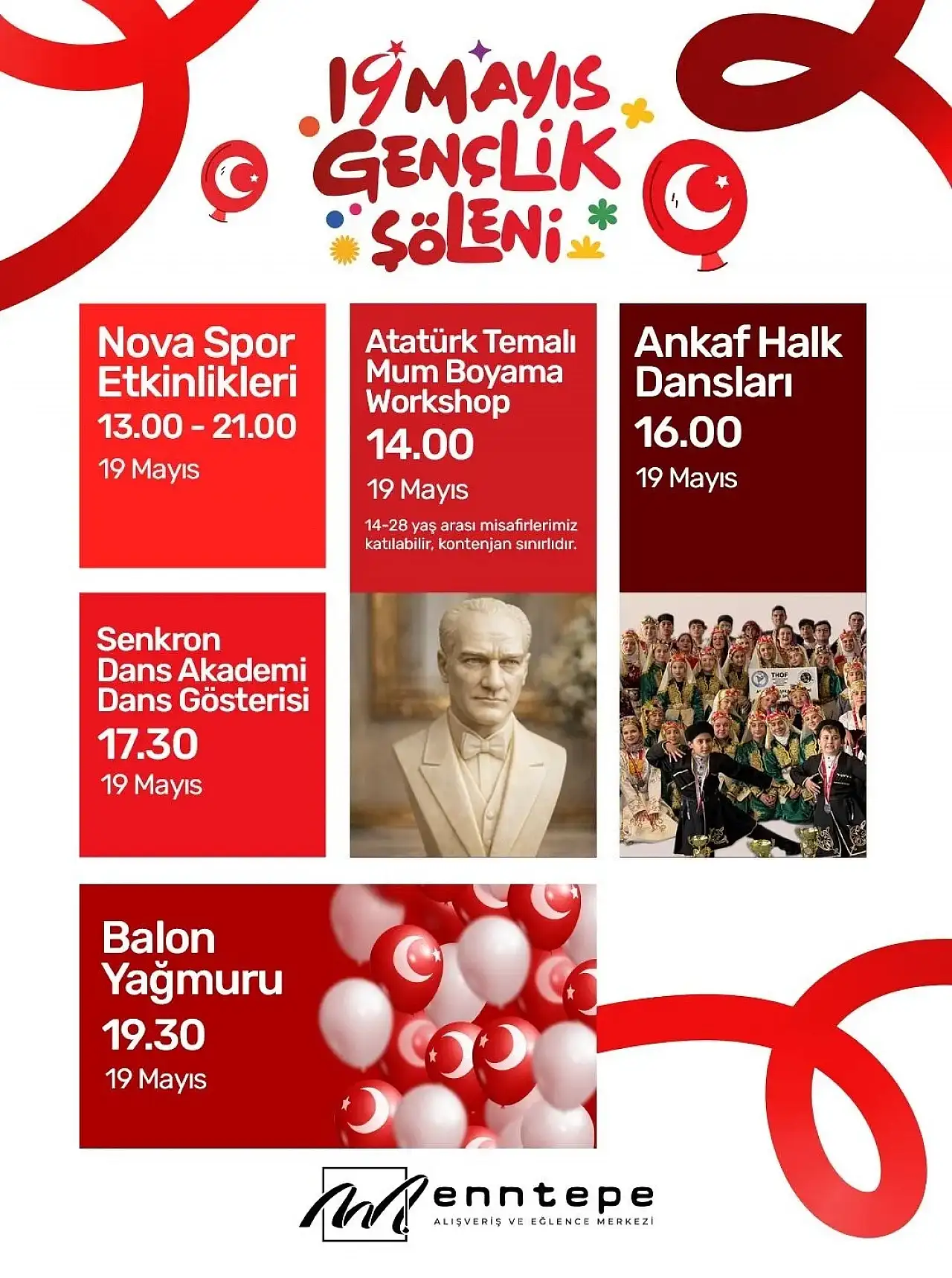Enntepe AVM'de 19 Mayıs coşkusu yaşanacak