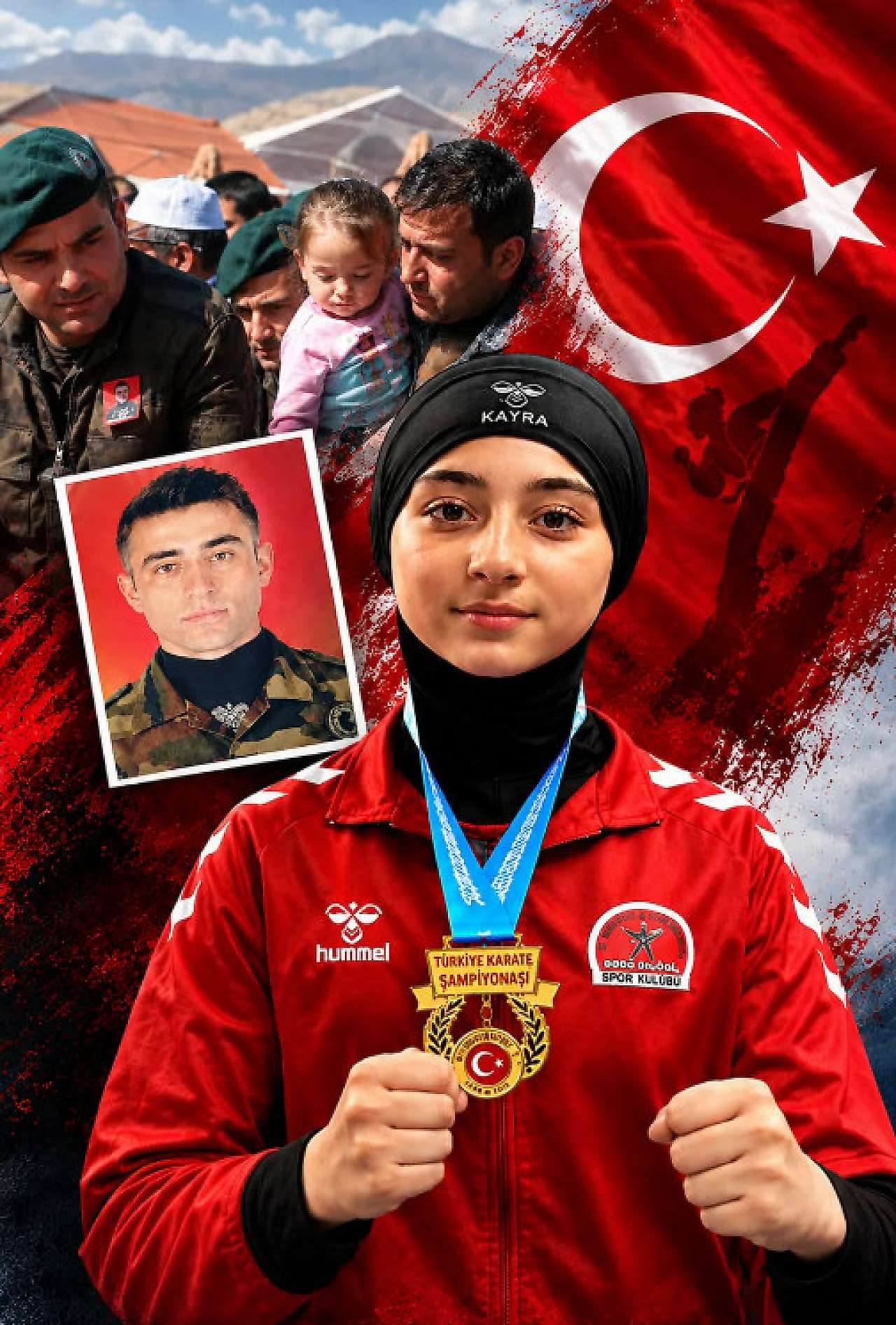 Konya Emniyet Müdürü Koç, şehidin şampiyon kızını ağırladı