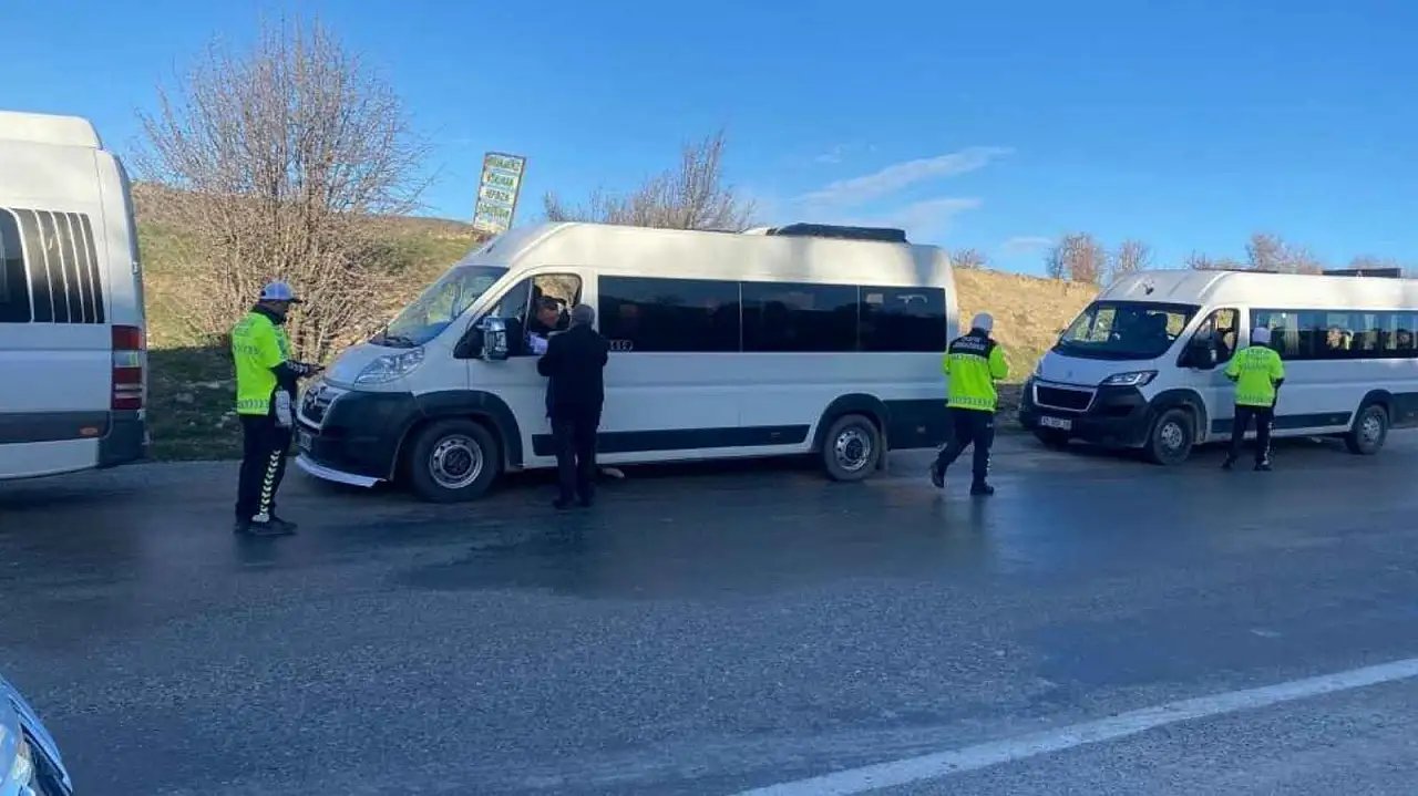 Konya'nın bu ilçesinde okul servislerine denetim