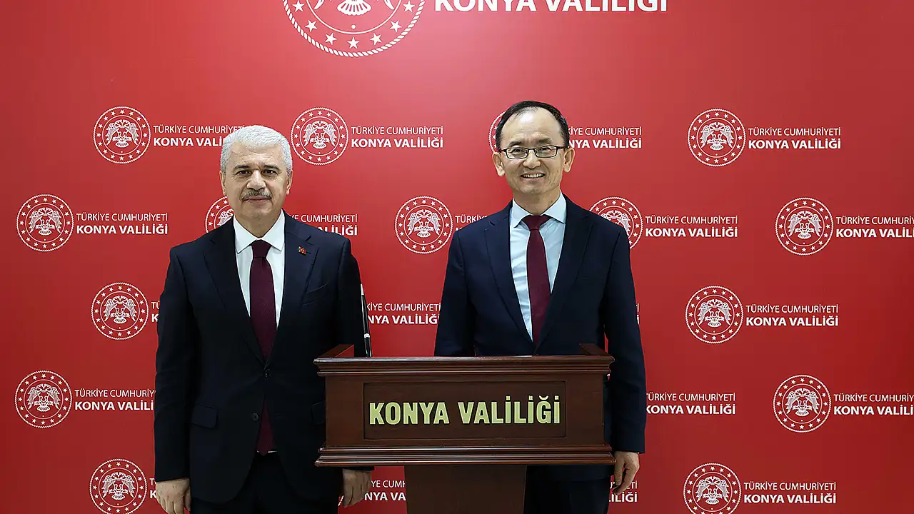 Çin Büyükelçisi Xuebin Konya'da! Valilikte önemli görüşme