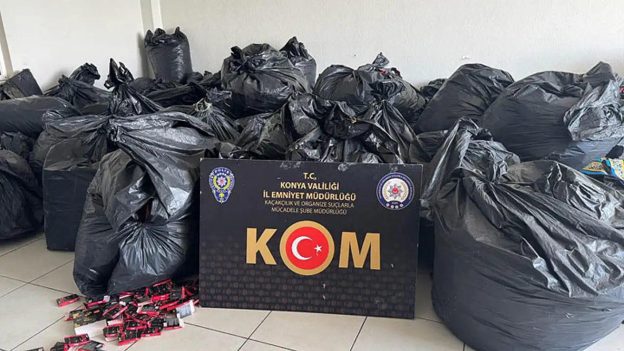 Konya’da 20 milyonluk merdiven altı üretim ortaya çıktı