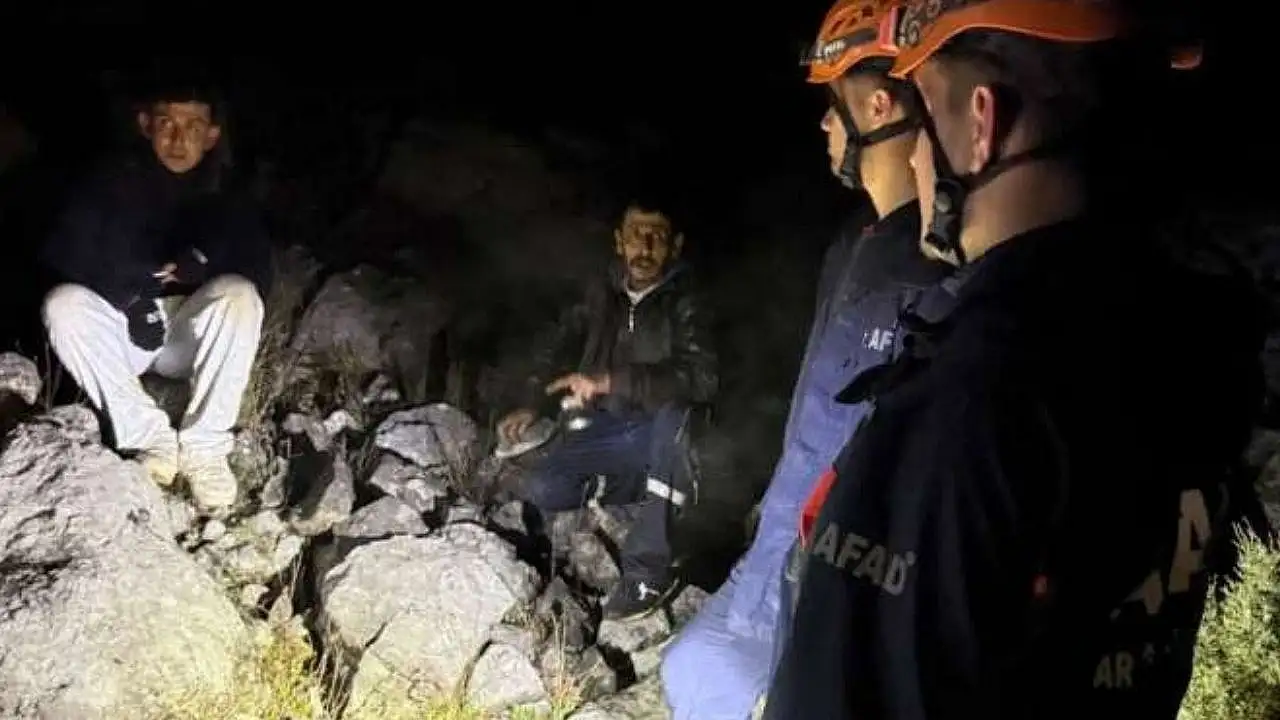 Konya’da bir vatandaş dağda mahsur kaldı