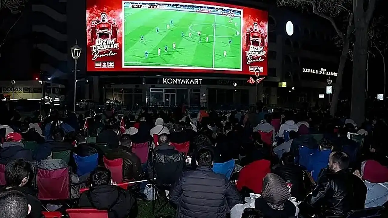 Konya'da final için dev ekran kurulacak