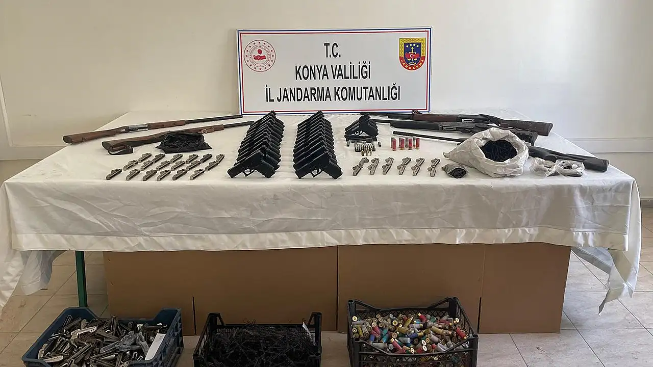Konya'da jandarmadan silah kaçakçılığı operasyonu