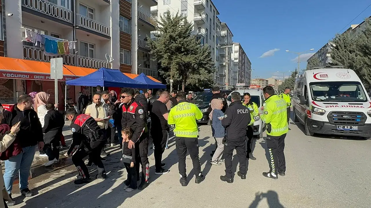 Konya’da kavgaya giden polislere sürpriz karşılama