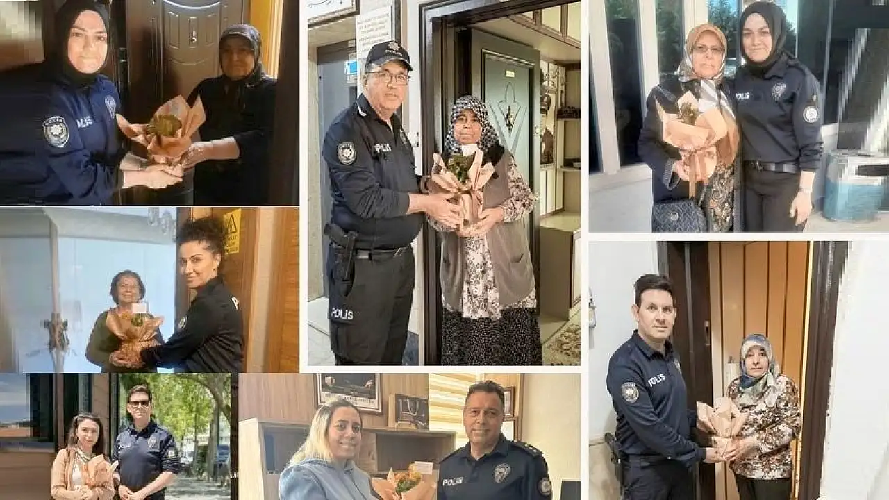 Konya Emniyetinden annelere duygusal kutlama