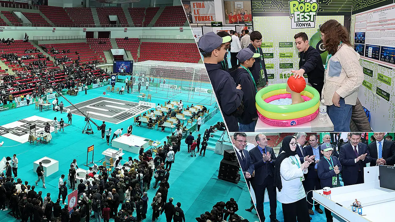 Milli teknoloji hamlesi Konya'da yükseldi: 917 robotun kıyasıya yarışı