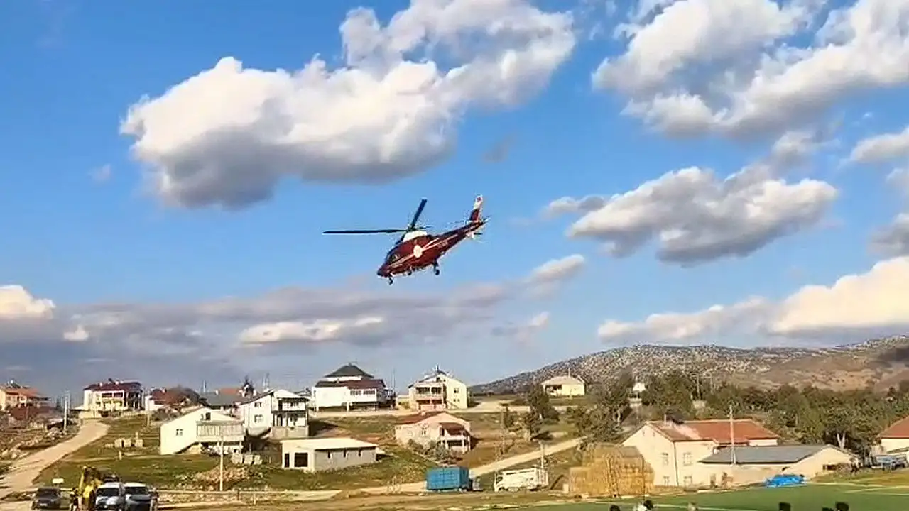 Patpat kazasında yaralanan vatandaş Konya'ya sevk edildi