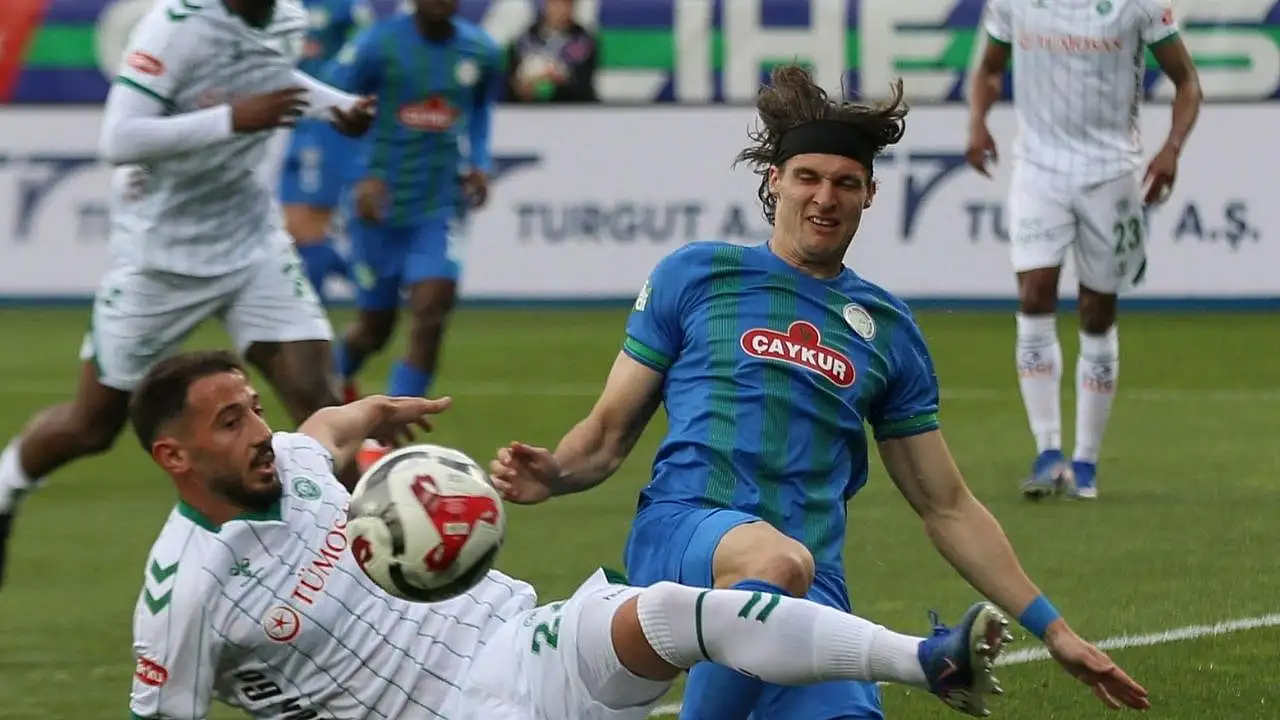 Rotasyonlu Konyaspor tat vermedi! Rize’de seri sonu