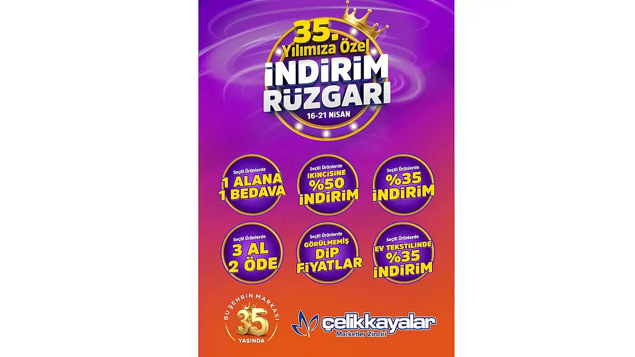 Çelikkayalar'dan 16-21 Nisan arası dev kampanya