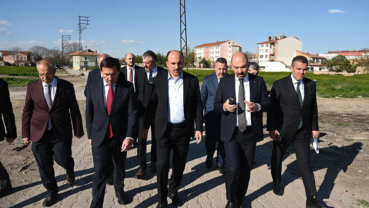 Konya'da kentsel dönüşüm sahada incelendi