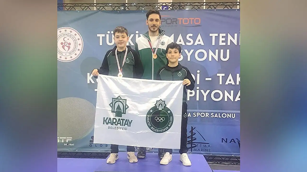 Masa Tenisi ve halterde Karatay fırtınası!