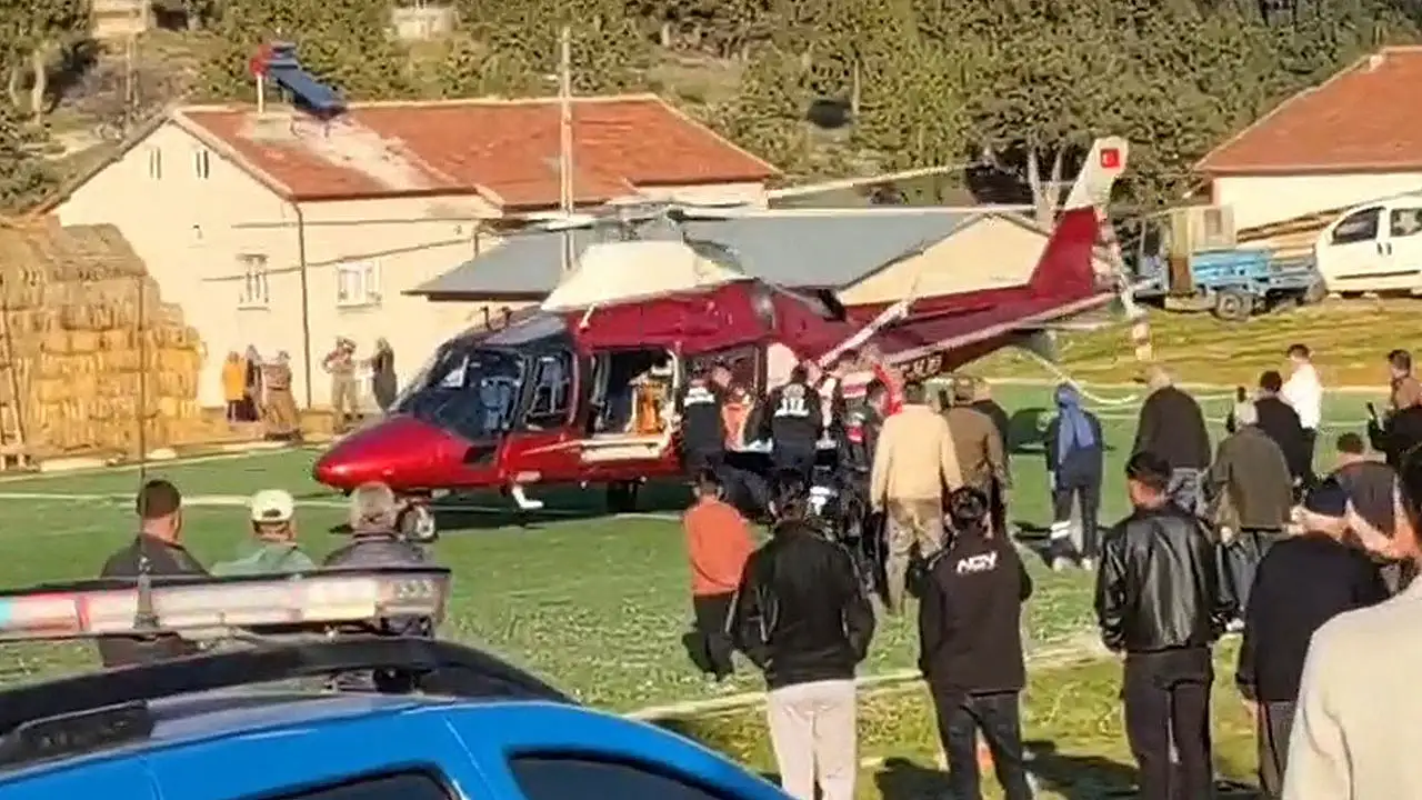Patpat kazasında yaralanan vatandaş Konya'ya sevk edildi