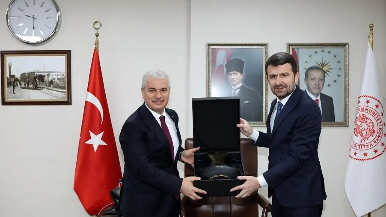 BİK Genel Müdürü Çay, Konya Valisi Akın'ı ziyaret etti