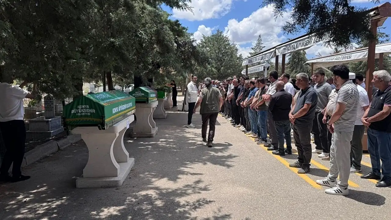 Feci kazada hayatını kaybedenler Konya'da defnediliyor