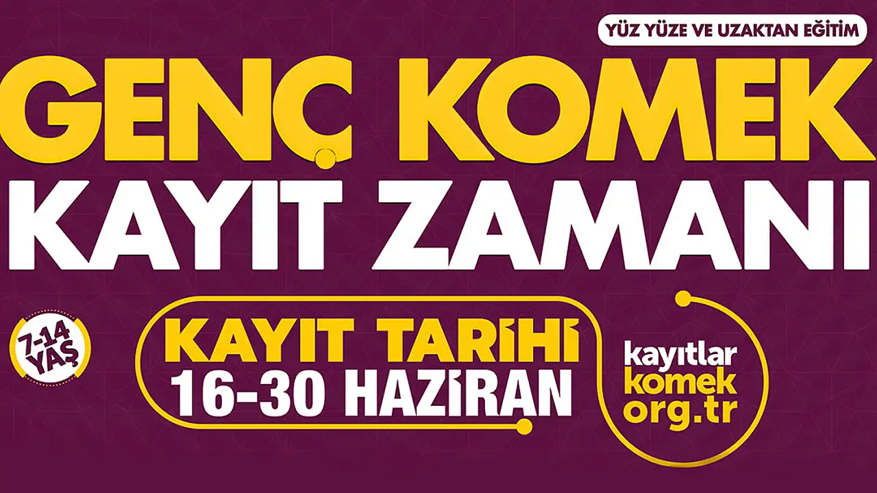 Genç KOMEK Yaz Okulu'na başvuracaklar dikkat! Kayıtlar başladı