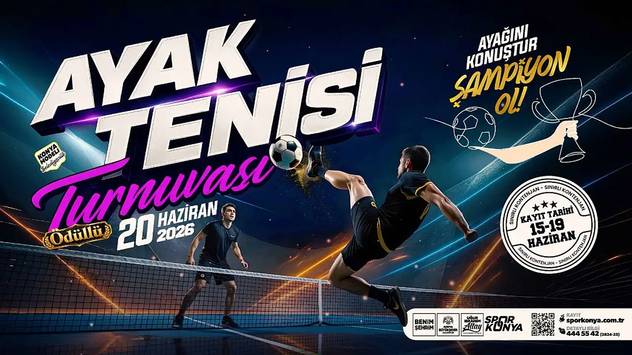 Konya Büyükşehir, sporseverleri 'Ayak Tenisi'nde buluşturacak