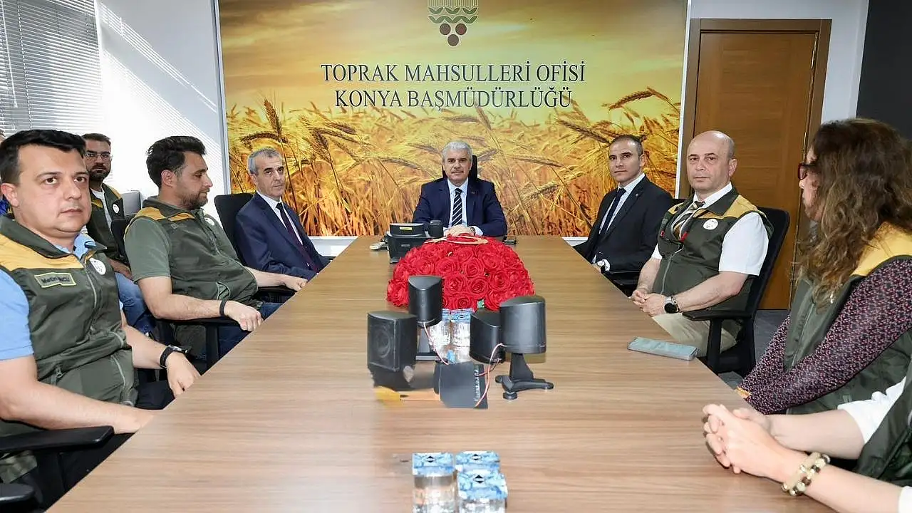 Vali Akın, TMO'da hasat öncesi incelemelerde bulundu