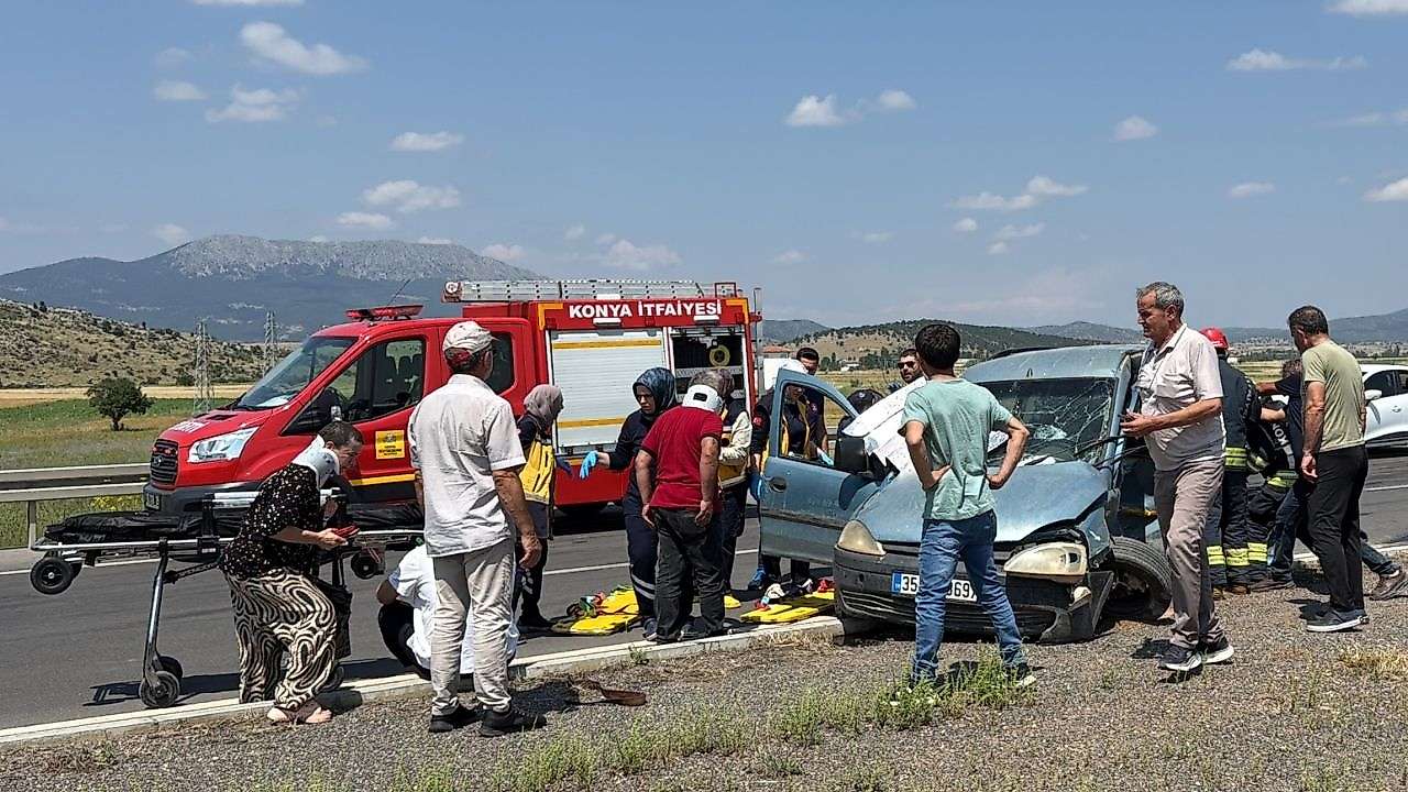 Konya'da korkunç kaza: Yaralılar hastaneye kaldırıldı