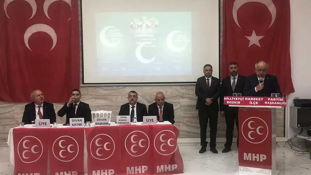 MHP Genel Başkan Yardımcısı ve Konya Milletvekili Mustafa Kalaycı doğup büyüdüğü memleketi Bozkır ilçesinde düzenlenen partisinin 15inci Olağan Kongresinde partililere hitap ederek Türkiye gündemine dair oldukça sert ve kararlı açıklamalarda bulundu.