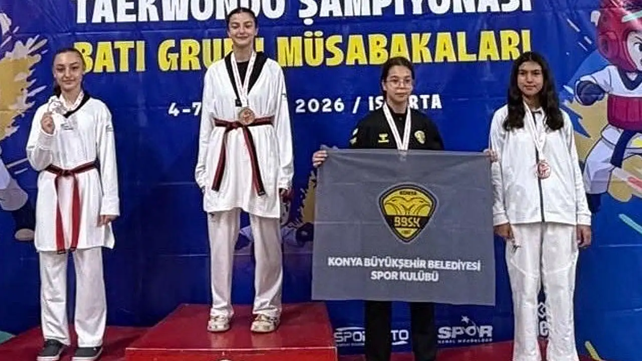Konya Büyükşehir'den 1 ikincilik, 1 üçüncülük