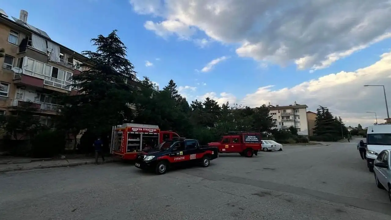 Konya'da 9 saatlik mücadelenin sonunda kurtarıldı