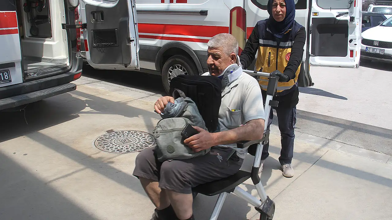 Konya'da korkutan kaza! Otomobil şarampole savruldu