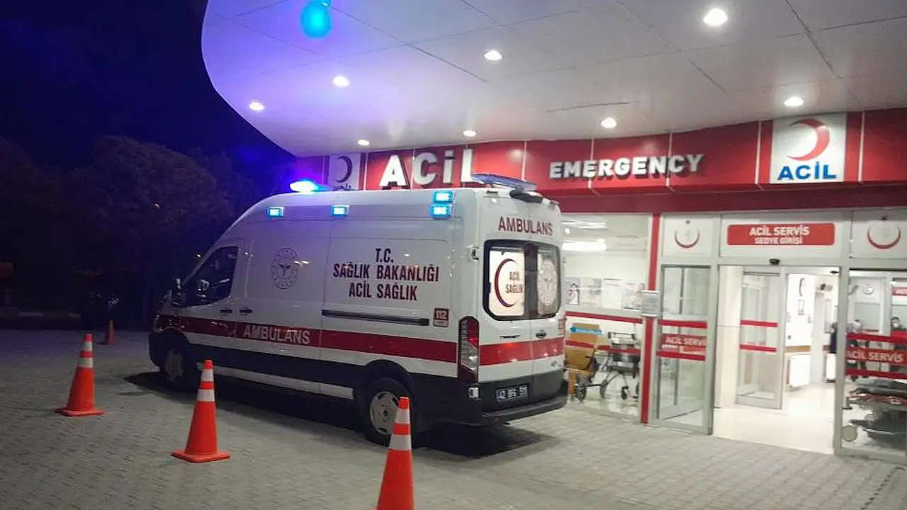 Konya'da motosiklet ile otomobil çarpıştı!
