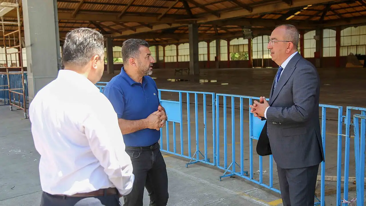 Konya'da o pazar yeri baştan sona yenileniyor