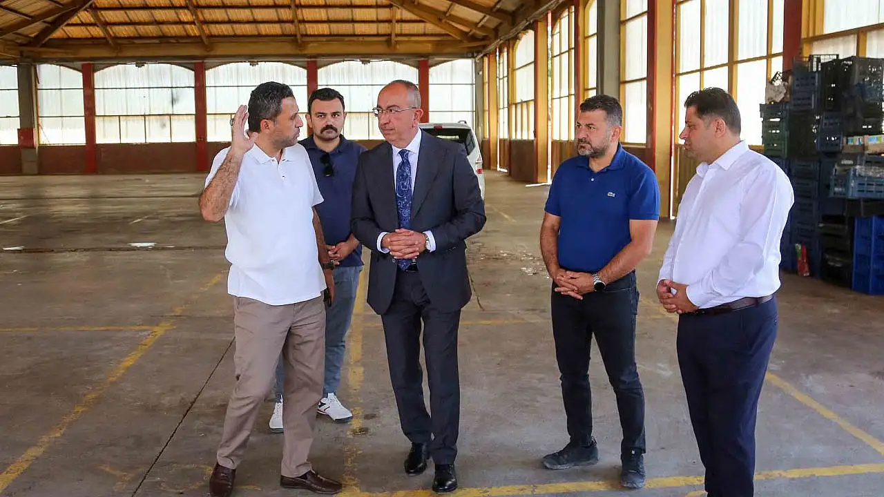 Konya'da o pazar yeri baştan sona yenileniyor