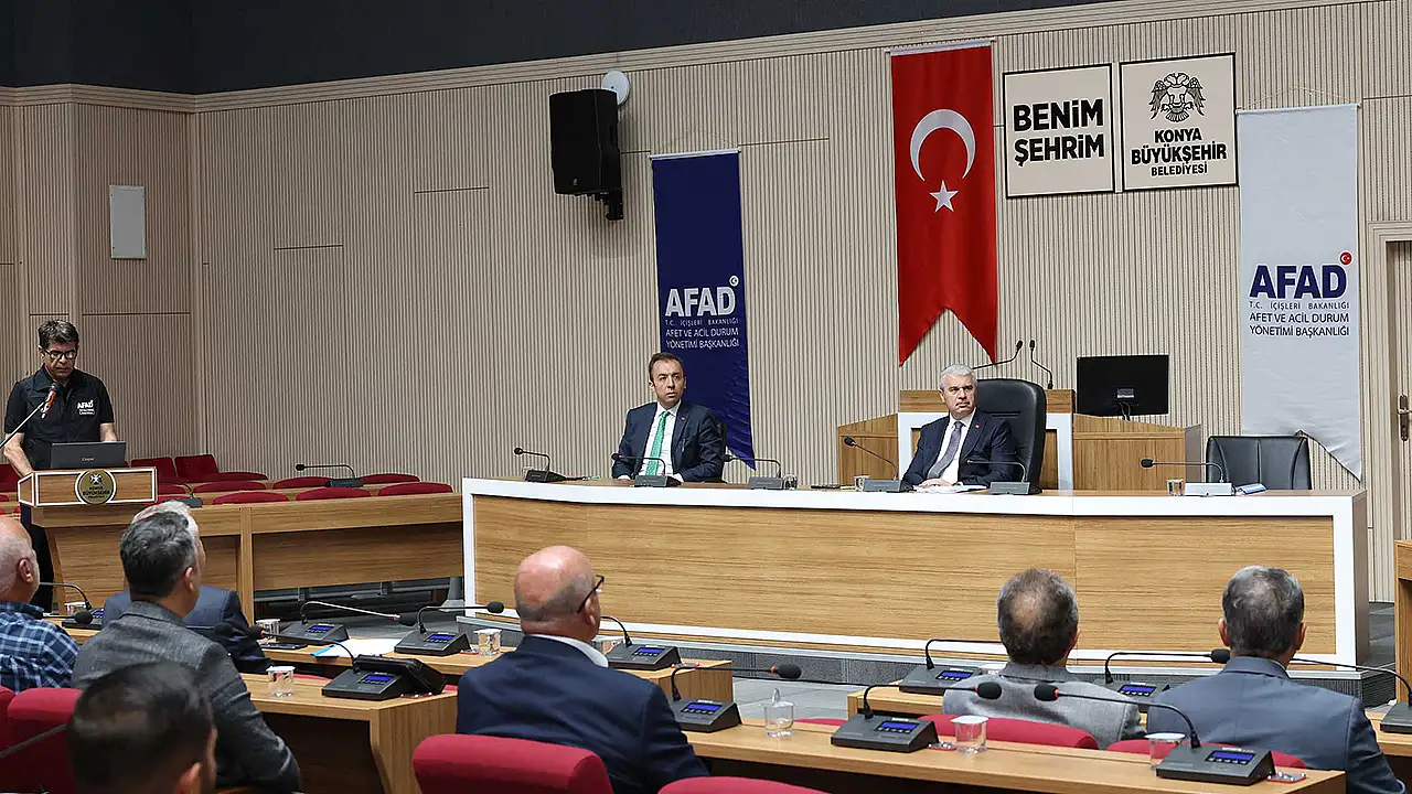 Konya'nın 5 yıllık afet risk azaltma planı masaya yatırıldı
