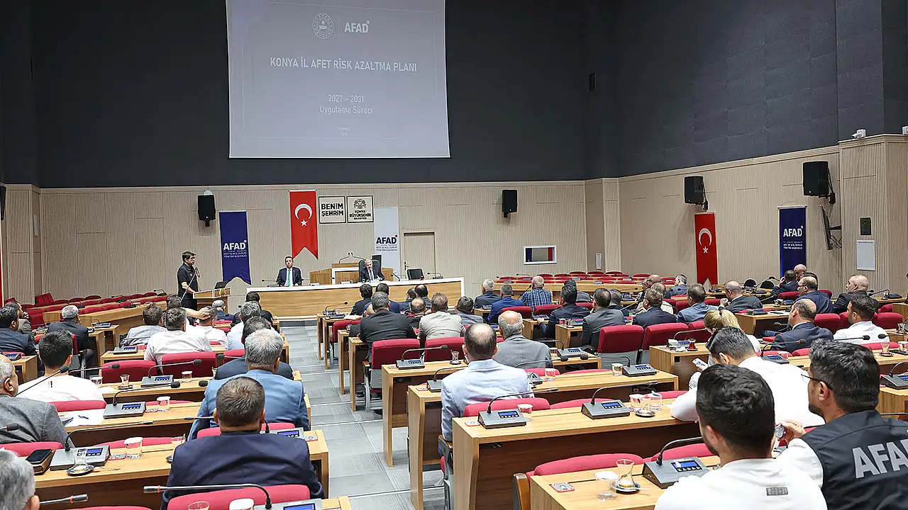Konya'nın 5 yıllık afet risk azaltma planı masaya yatırıldı